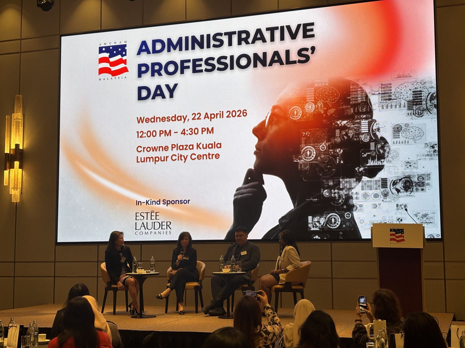 The stage at AMCHAM Administrative Professionals’ Day