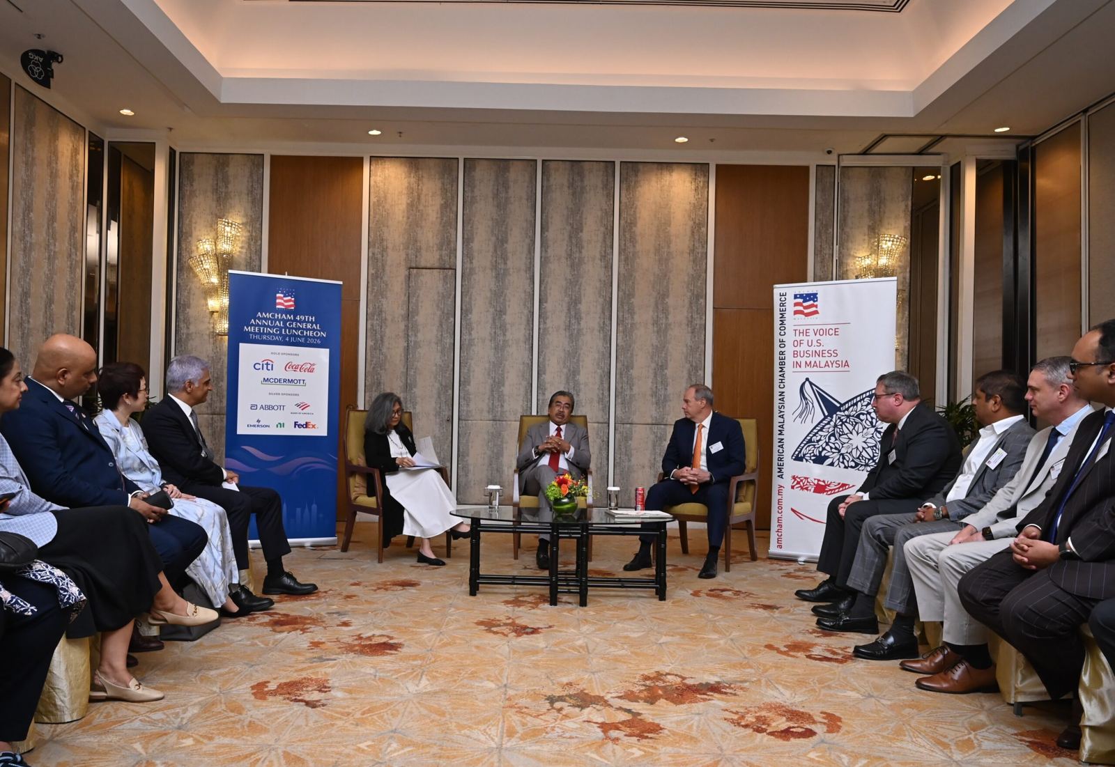 The room at the AMCHAM 49th Annual General Meeting Luncheon