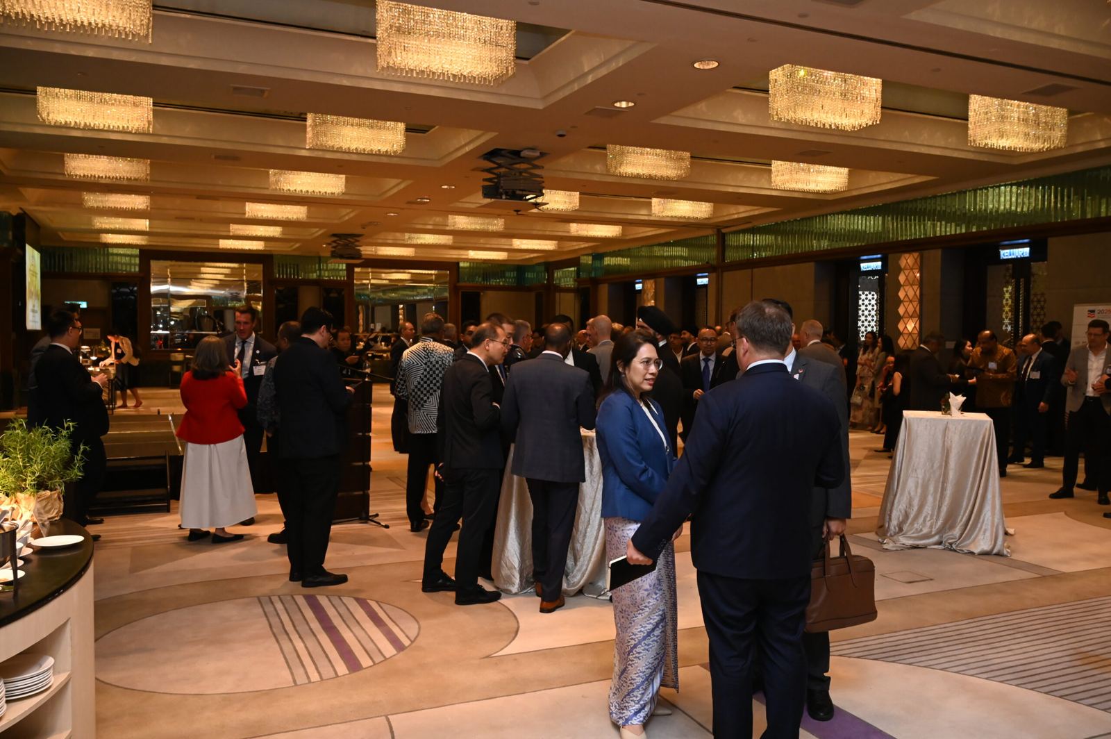 The room at the Welcome Reception for the U.S. Presidential Delegation